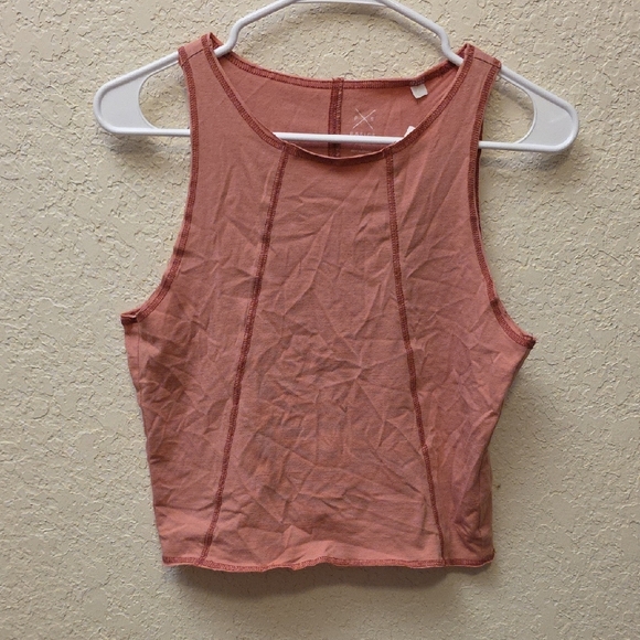 Pacsun Basics Babydoll Pink Reverse Seams Tank Top Size Large NWT - Picture 1 of 6